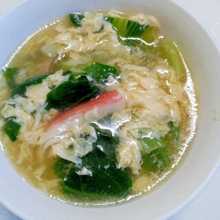 チンゲン菜のあんかけスープ